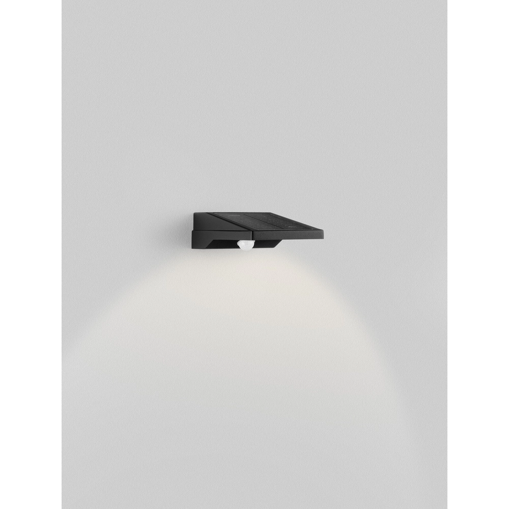 Solar wall lamp Tek black Lyora 5212017479129