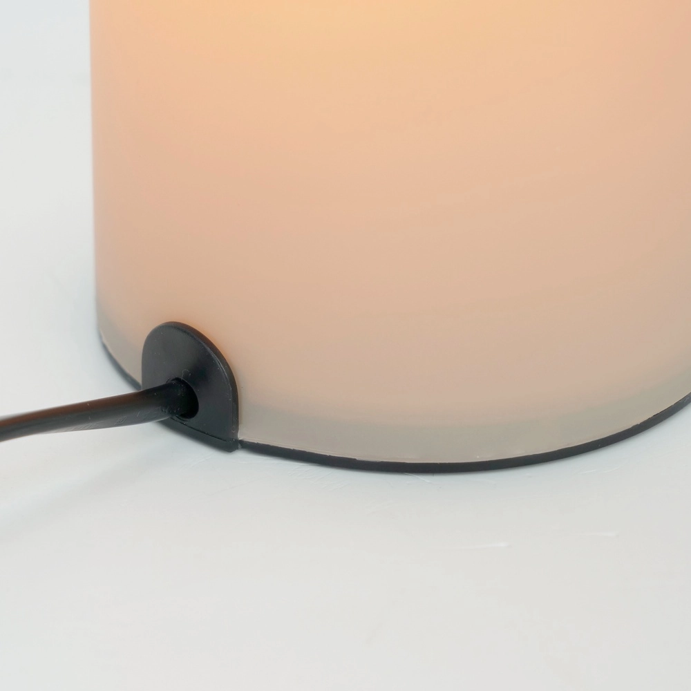 Bedside Lamp Geo frosted white glass Eglo 9008606304349