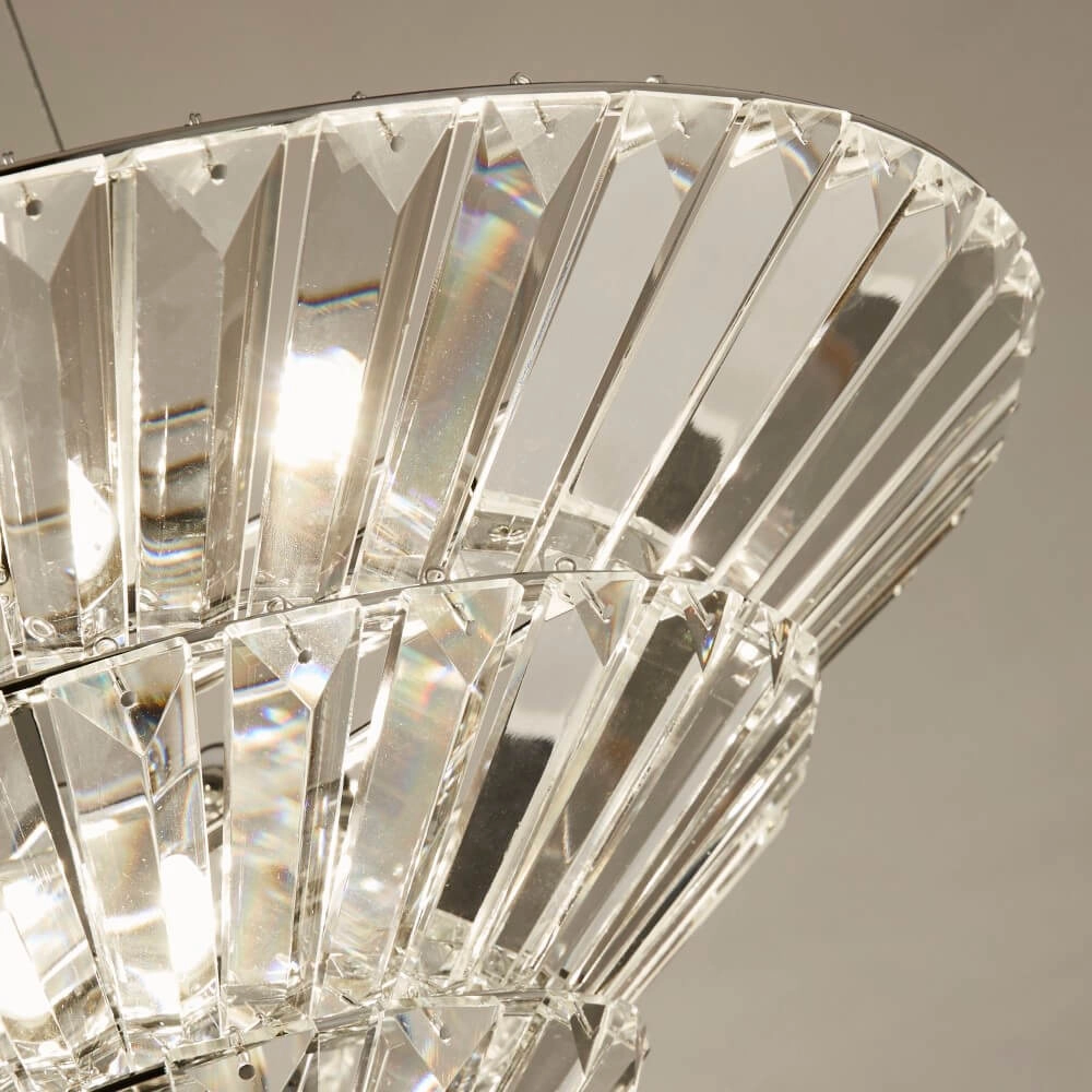 Pendant lamp Savannah Ø 50.5cm chrome Searchlight 5053423243306