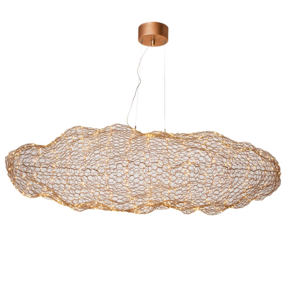 Hanging lamp Hayden gold 50cm