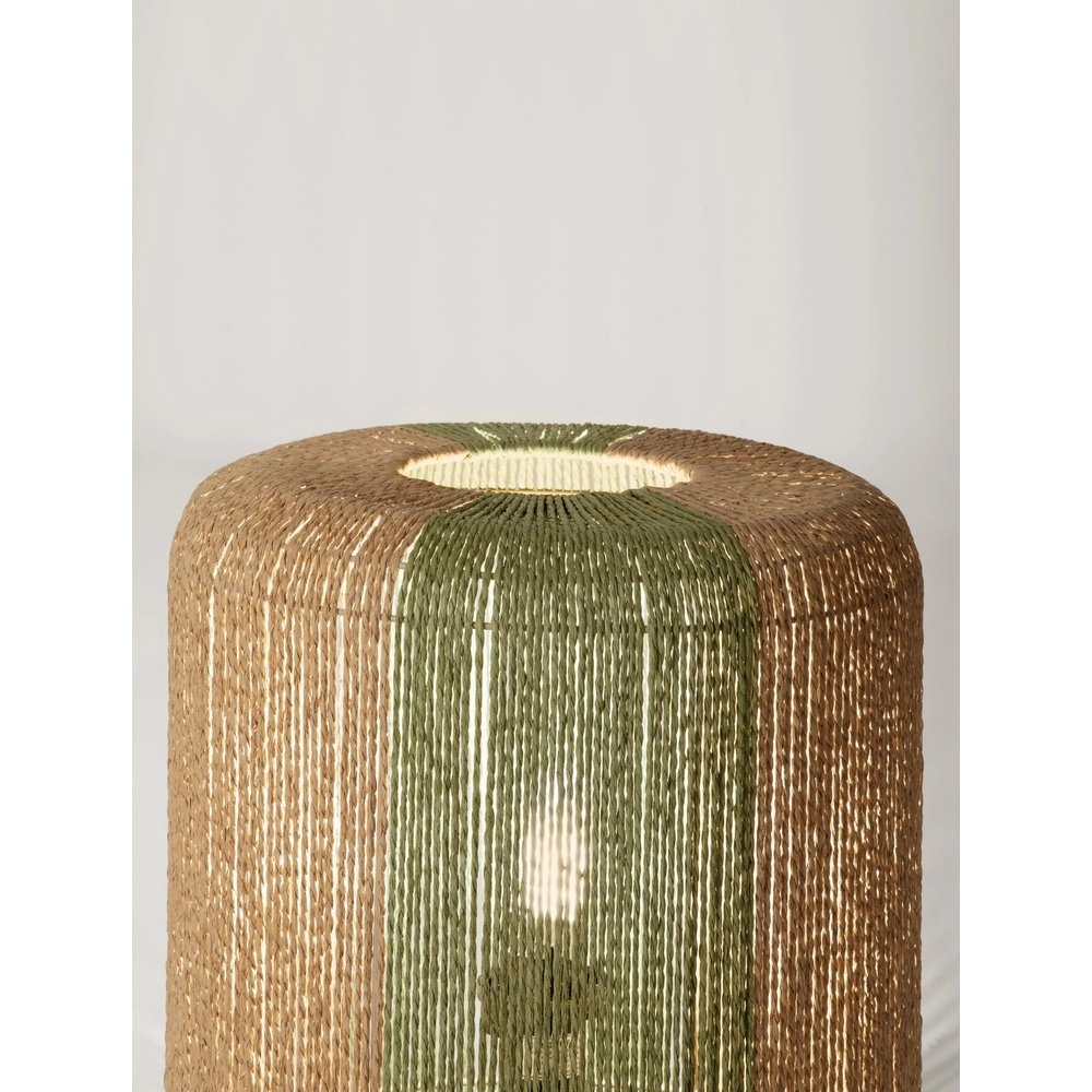 Table lamp Dena Ø 33cm brown with green Lyora 5212017477392