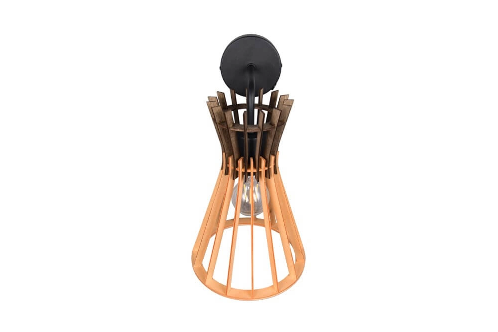 Design pendant lamp Alice wood Trio 4017807637366