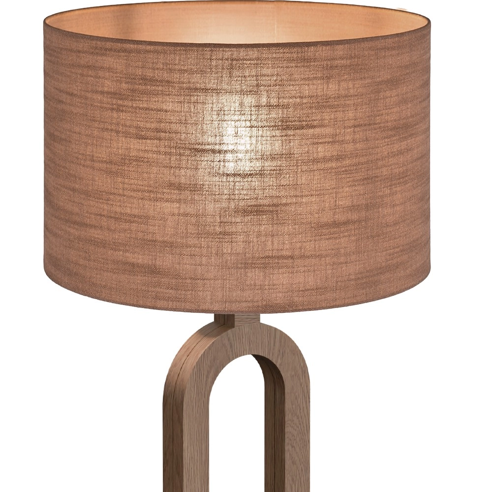 Table lamp Sino Loop 54cm dark wood Masterlight
