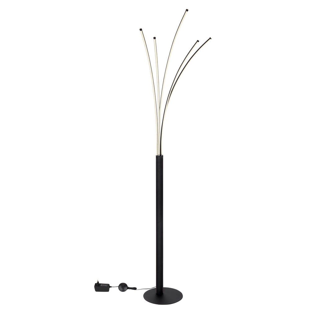 Modern floor lamp Bizzy Black light color adjustable Globo 9007371440276