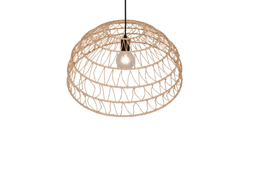 Rattan pendant lamp Paulette Ø 60cm Trio 4017807637533