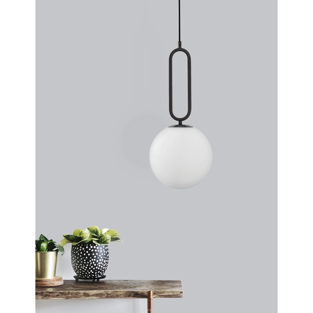 Pendant lamp Grus black Ø 20cm