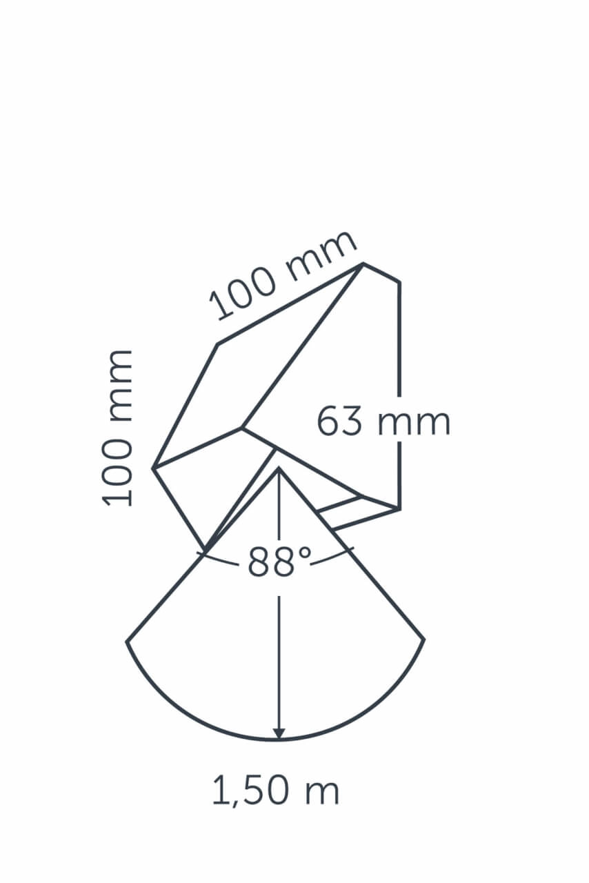 Surface spot Wedge 12 volt LED In-lite 8717051003462