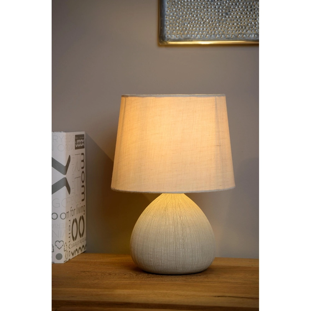 Table lamp Ramzi sand brown Lucide 5411212470171