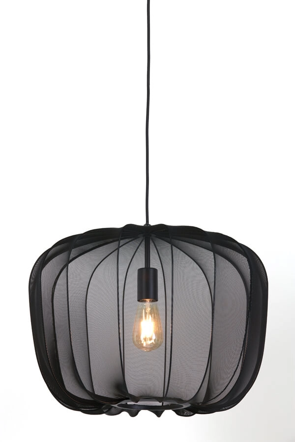 Bohemian pendant lamp Plumeria black Ø 50cm Light & Living 8717807651404