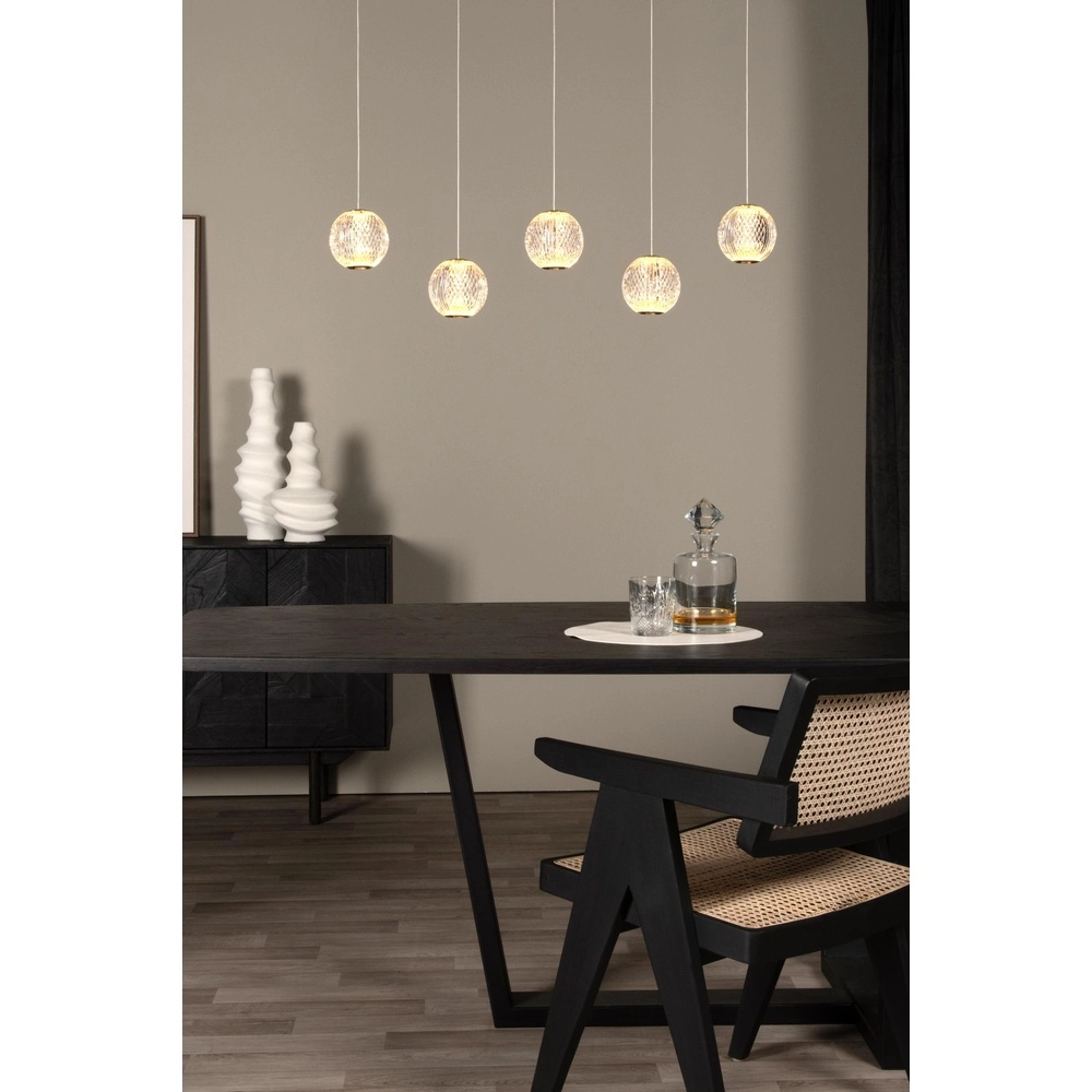 Golden pendant lamp Cintra 5-light Lucide 5411212134400