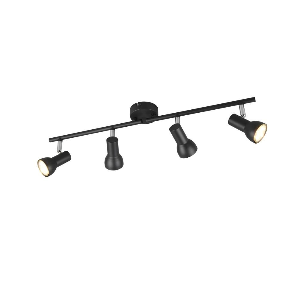Ceiling lamp Cantar black 4-lights Trio 4017807615944
