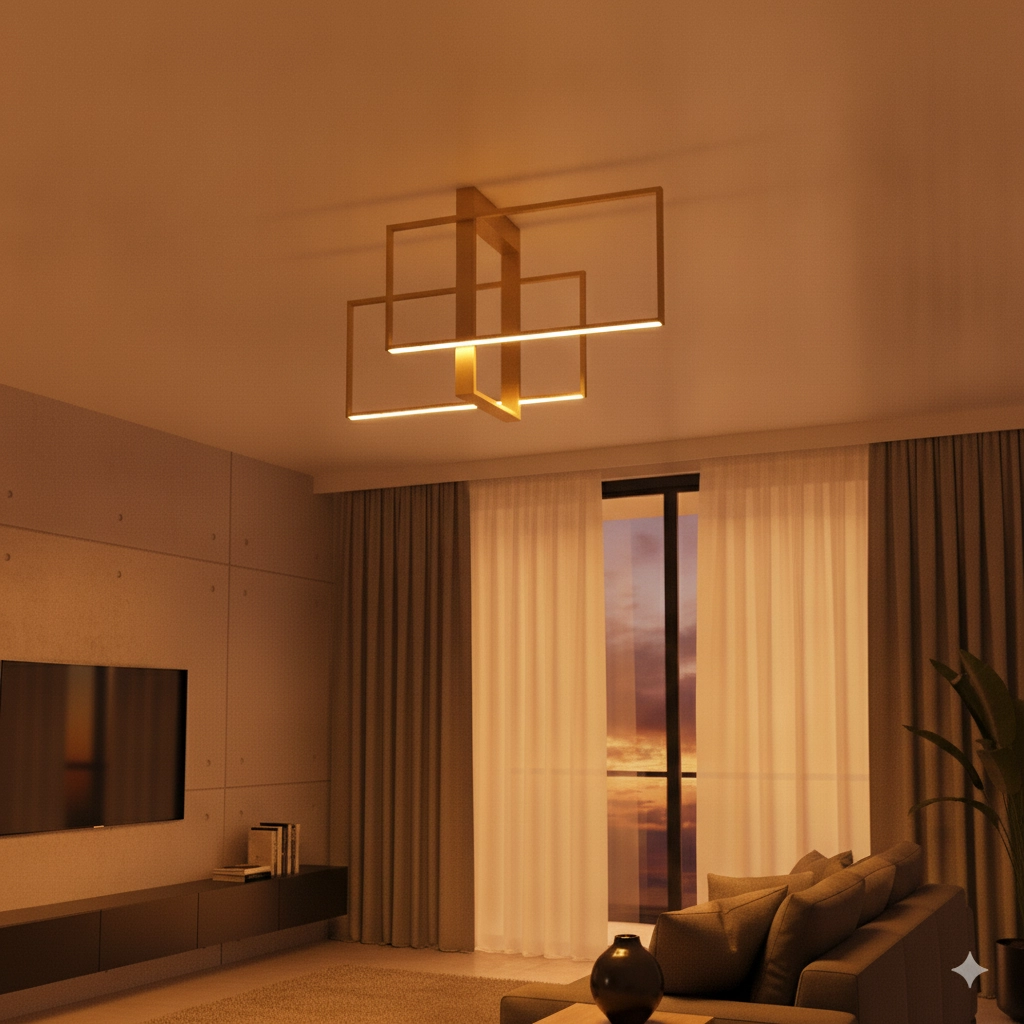 Ceiling lamp Clea gold 70cm