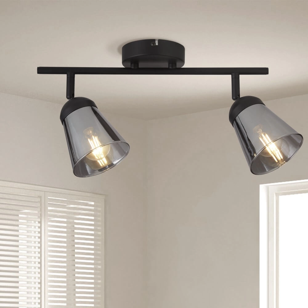 Smoke ceiling lamp Mega 2-light Searchlight 5053423227313
