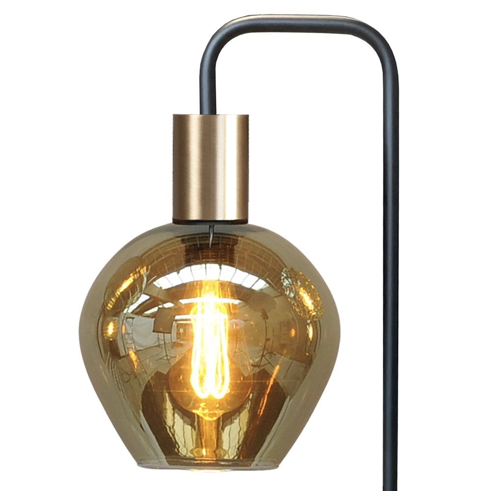 Table lamp glass Bounty black and gold Masterlight 8718121251097