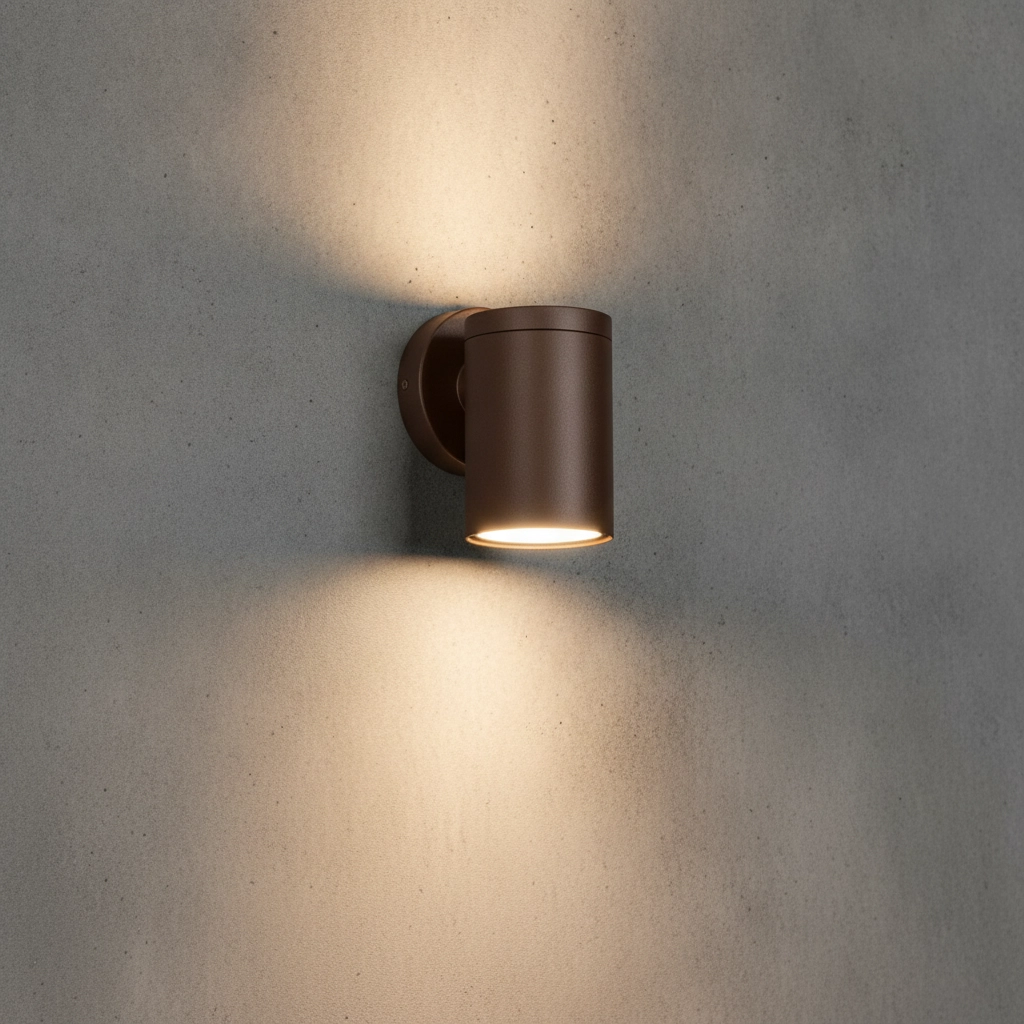 Wall spotlight Jackie Rusty brown