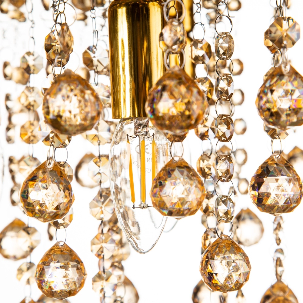 Ceiling chandelier London gold Ø 46cm Globo 4048194072348