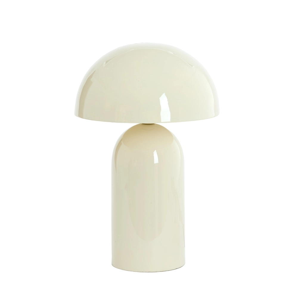 Mushroom table lamp Tolima shine cream - Ø 31cm