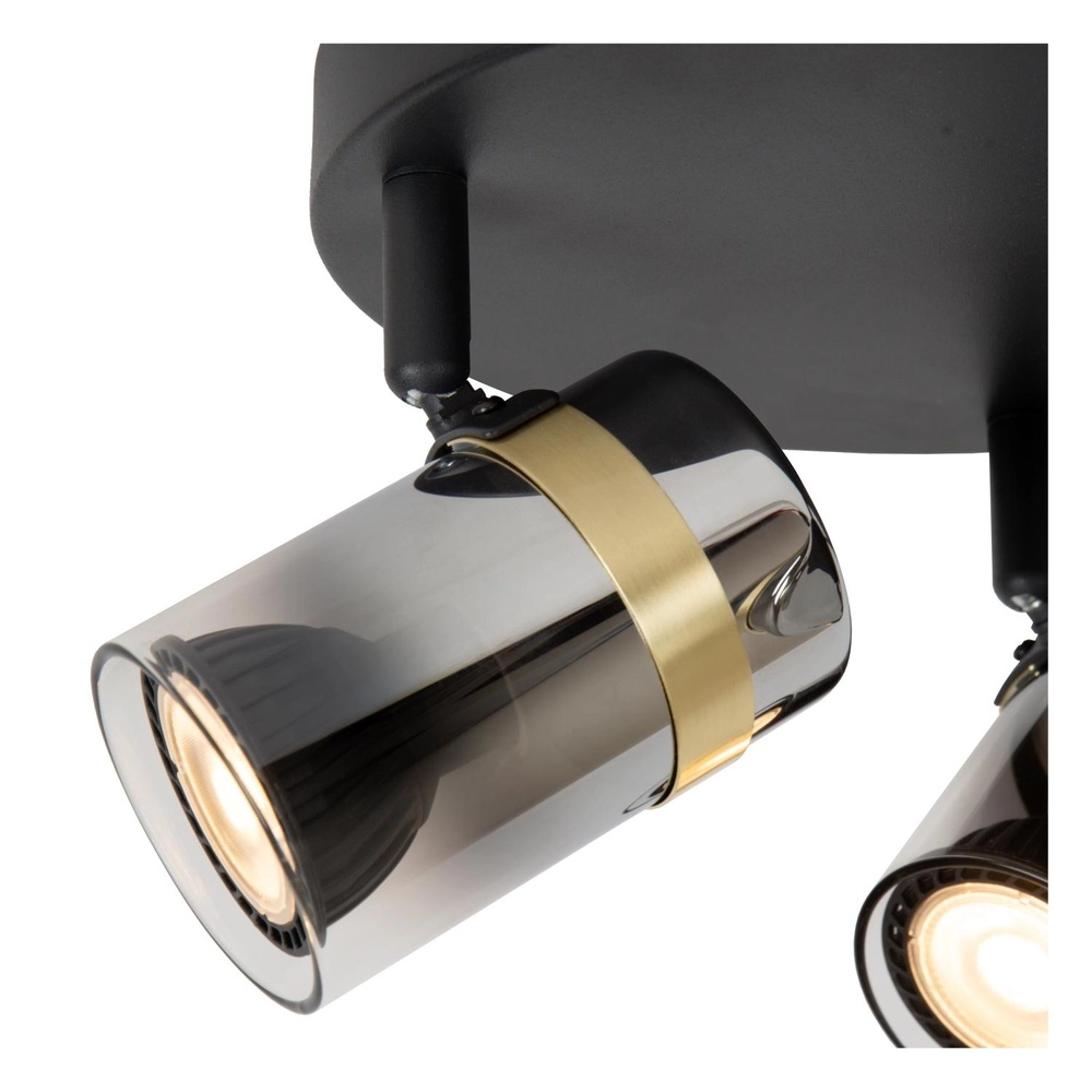 Ceiling spotlight Upton 3-light black Lucide 5411212570048