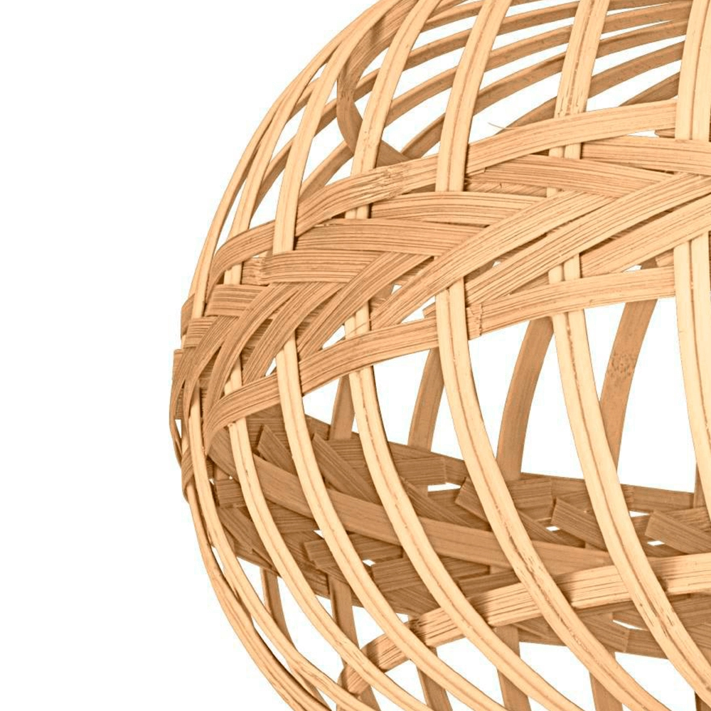 Rattan ceiling lamp Amsfield Ø 45cm Eglo 9002759437237