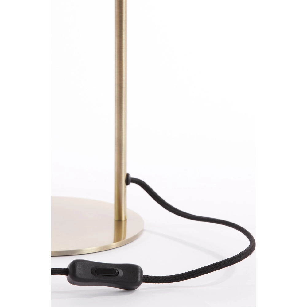 Glass desk lamp Solna brass mat Light & Living 8717807686628