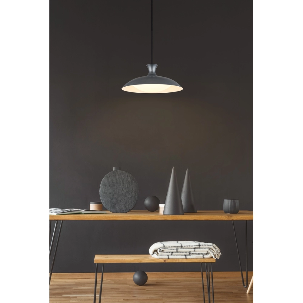 Grey pendant lamp Rocha design Ø 40cm Globo 9007371533985