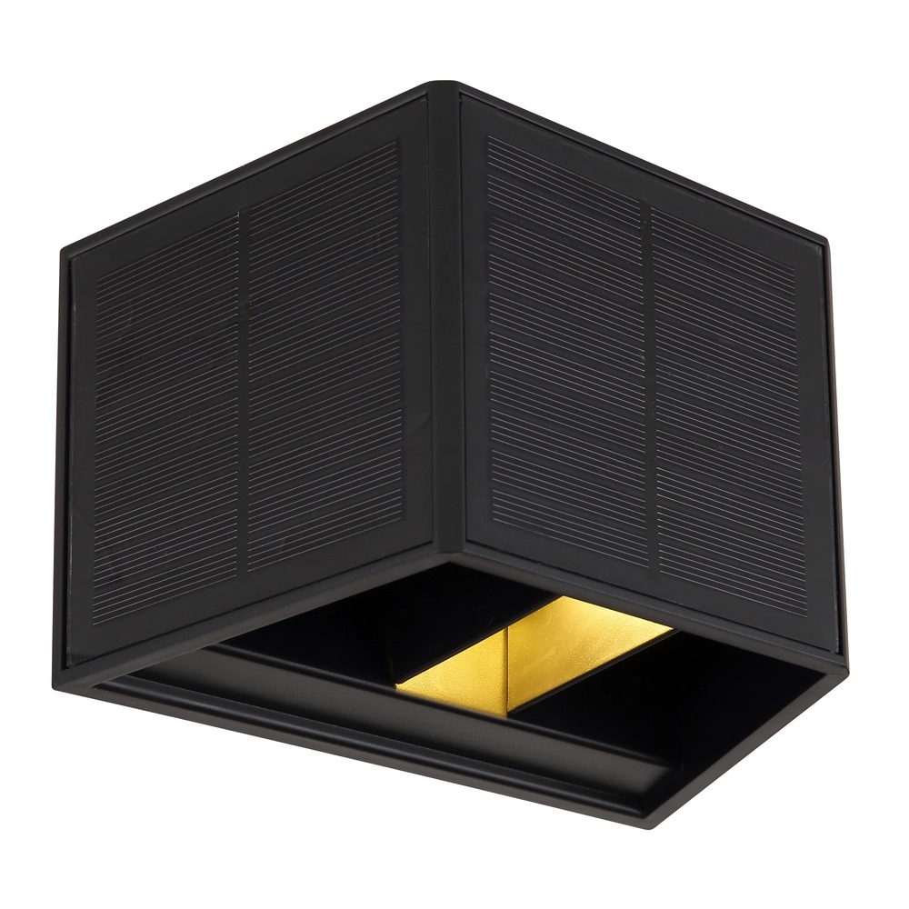 Solar wall lamp Helion Black Globo 9007371448012