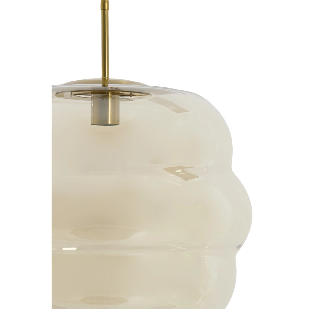 Ø 45cm pendant lamp Misty with amber glass Light & Living 8717807645670