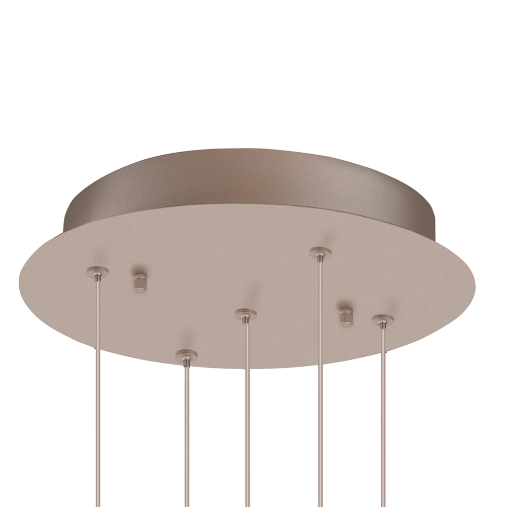 Pendant lamp Champagne Egg 5-light pendant Highlight 8718379052385
