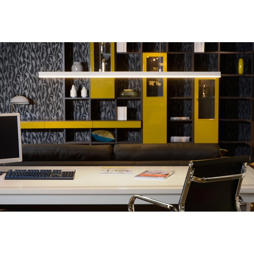 Sleek pendant lamp Sigma white 118.5cm