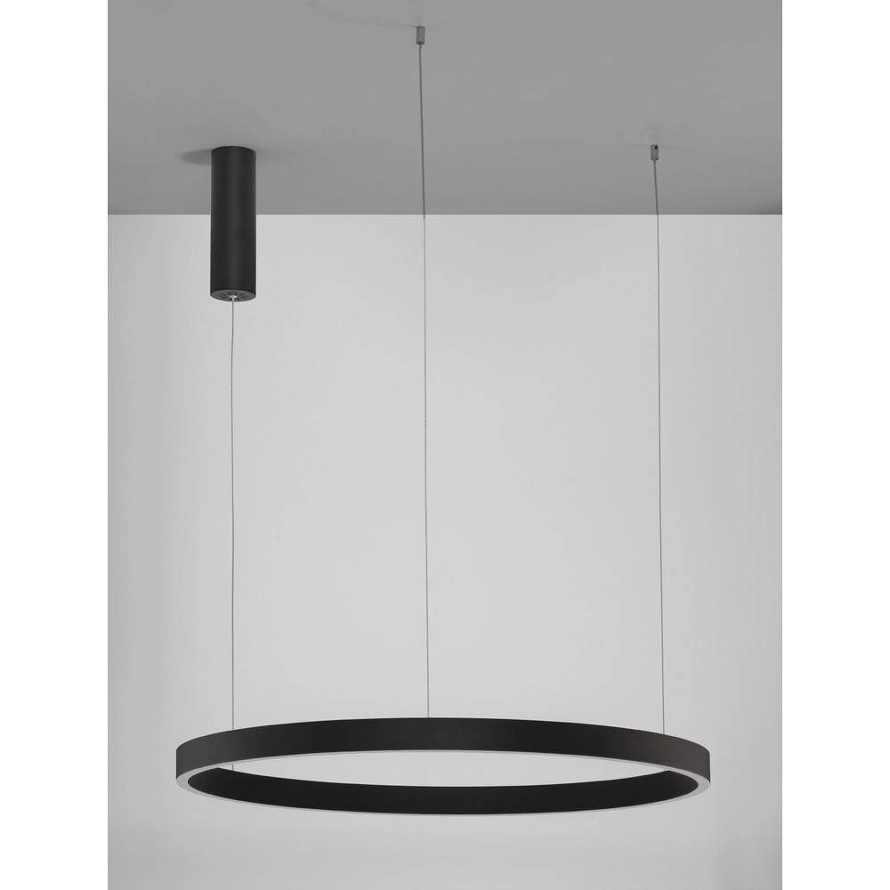 Black pendant lamp Elowen design Ø 80cm Lyora 5212017439093