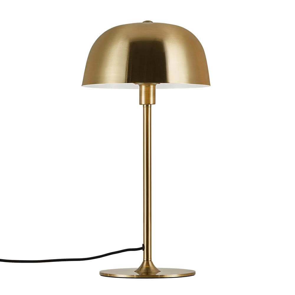 Sleek table lamp Cera brass Ø 24cm Nordlux 5704924001321