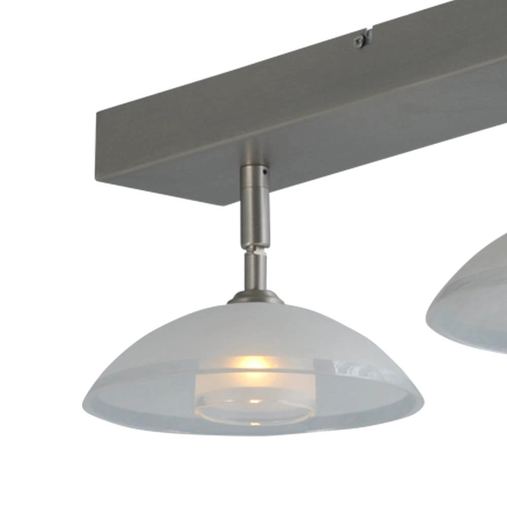 LED flush ceiling light Melani 3-light metal gray Masterlight 8718121212692