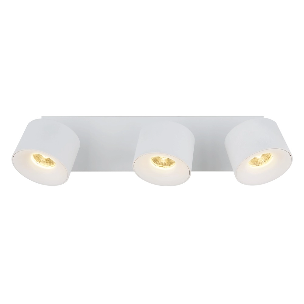 Sleek ceiling lamp Rae 3-light white Globo 9007371453641