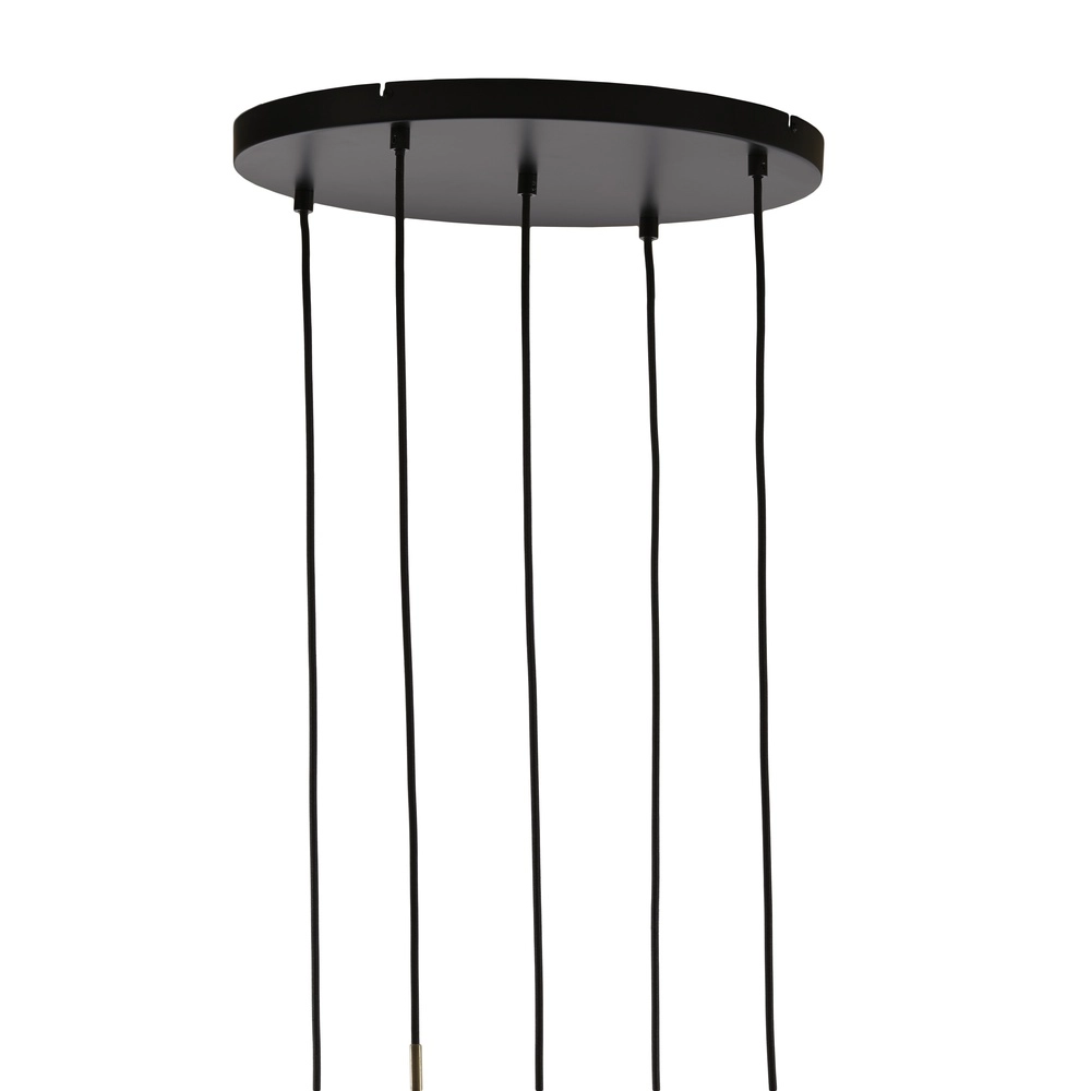 Dining table pendant lamp Lukaro 5-light - smoke glass Light & Living 8717807703288