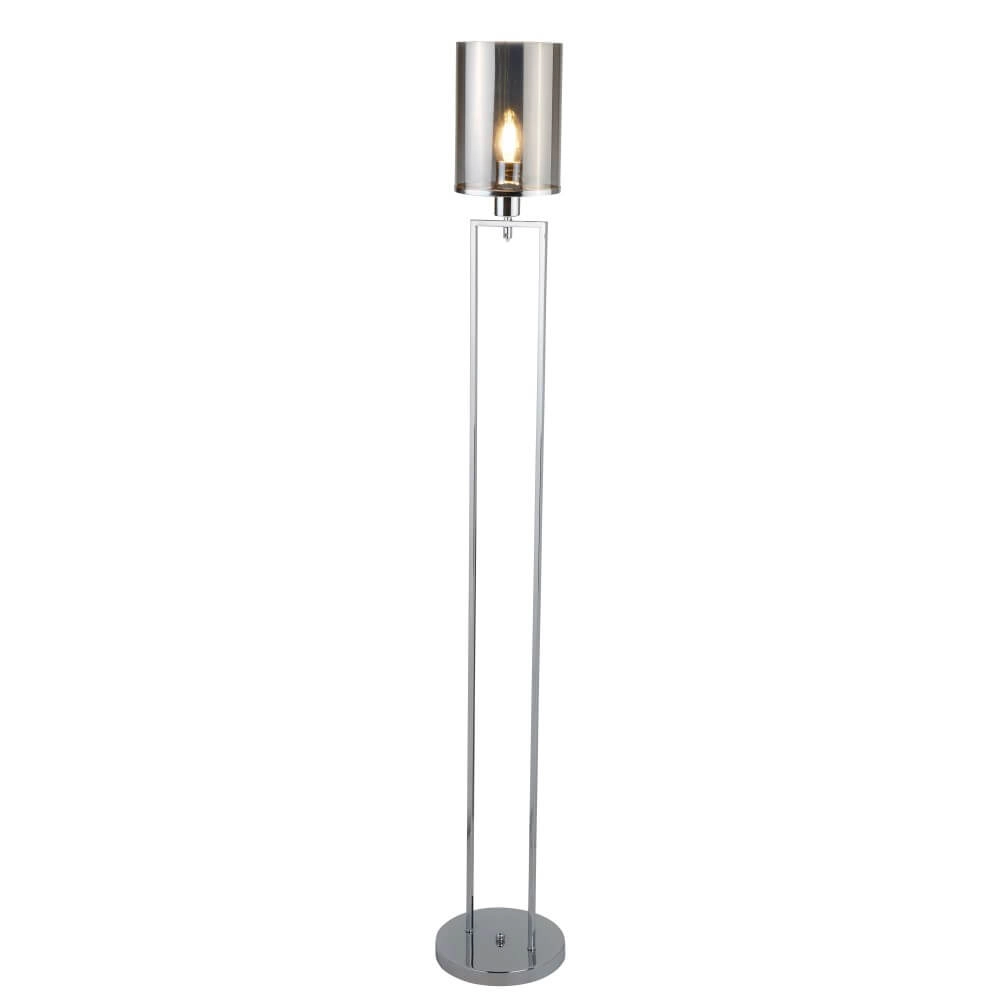 Floor lamp Catalina with smoke glass