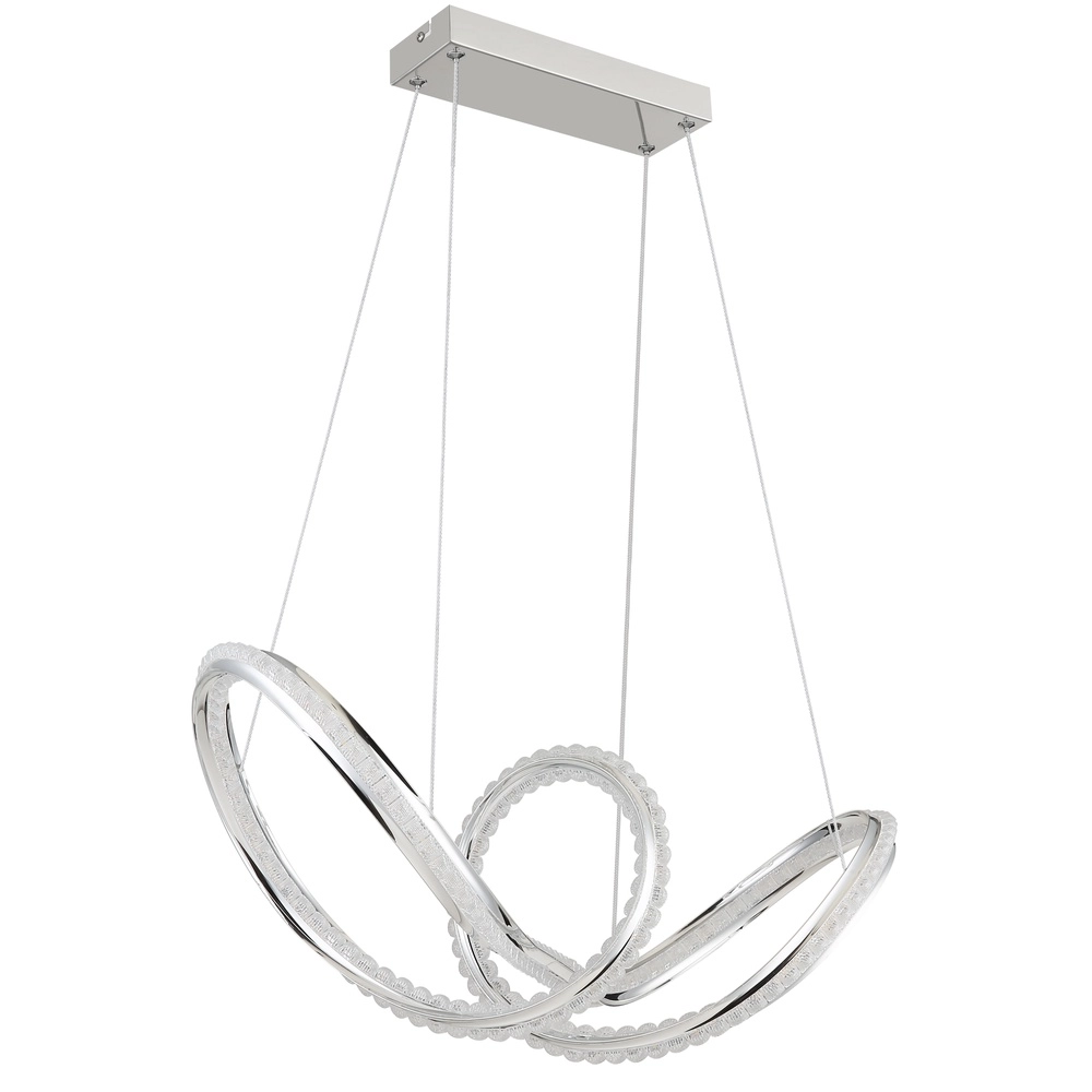 Modern pendant lamp Evangeline chrome Globo 9007371583201