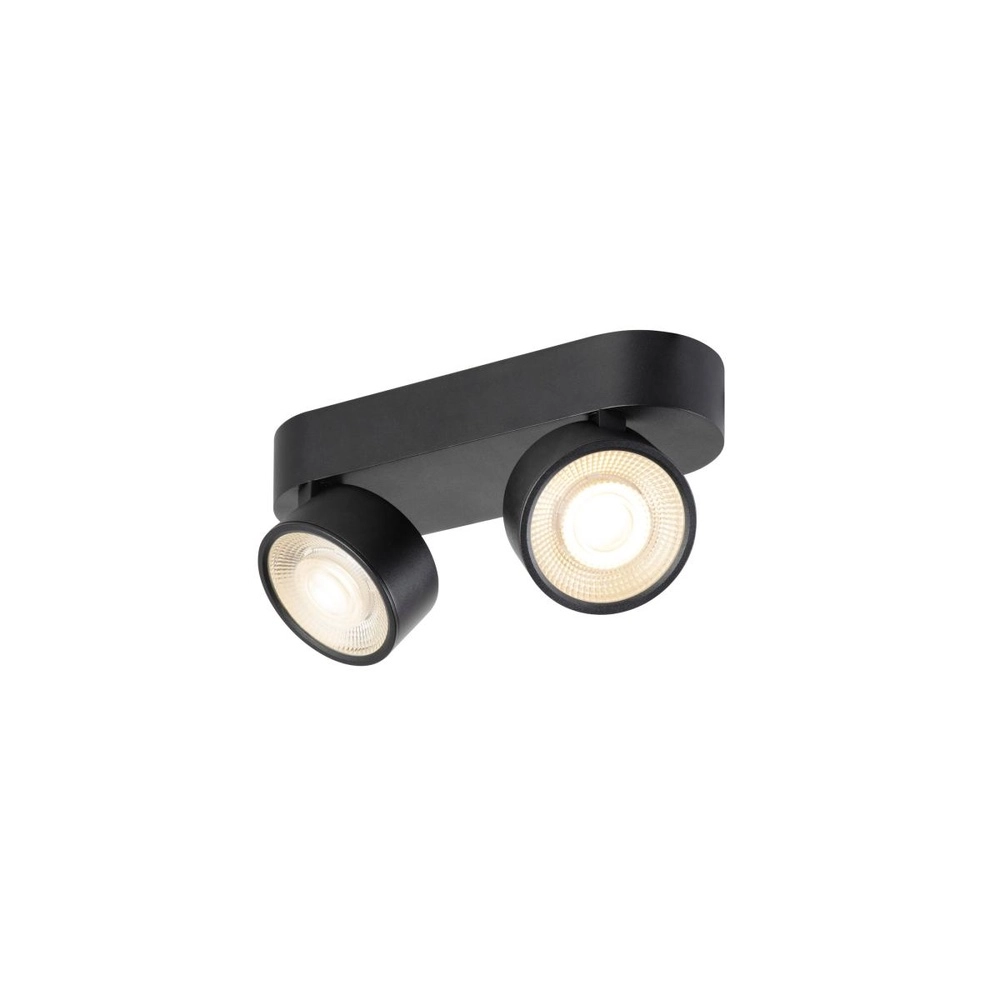 Surface-mounted spot Kalu 2.0 double black 2700K