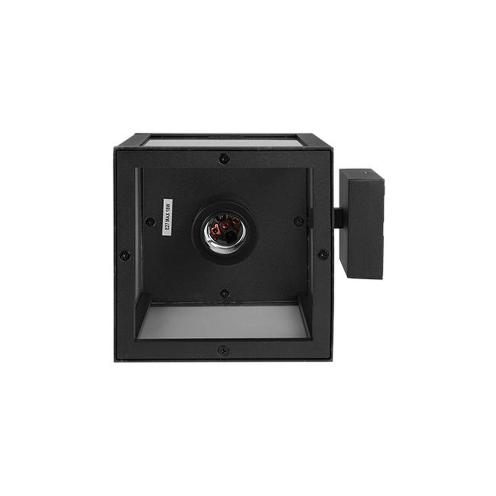 Black outdoor lamp Lidio with glass Lyora 5904703009795