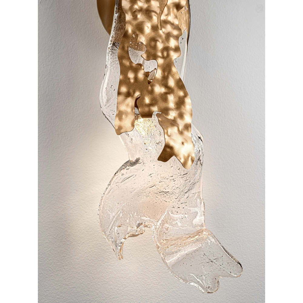 Gold wall lamp Avesa with clear glass Lyora 5212063500457