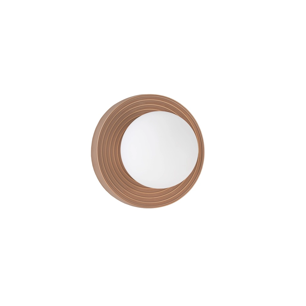 Wall lamp Orbique caramel Ø 22cm Lyora 5212017483898