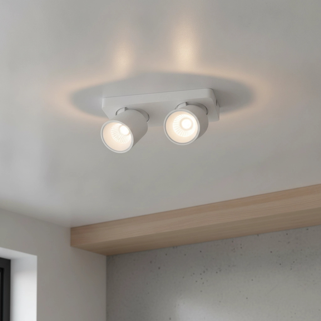 Double LED spot Laguna 2-light white