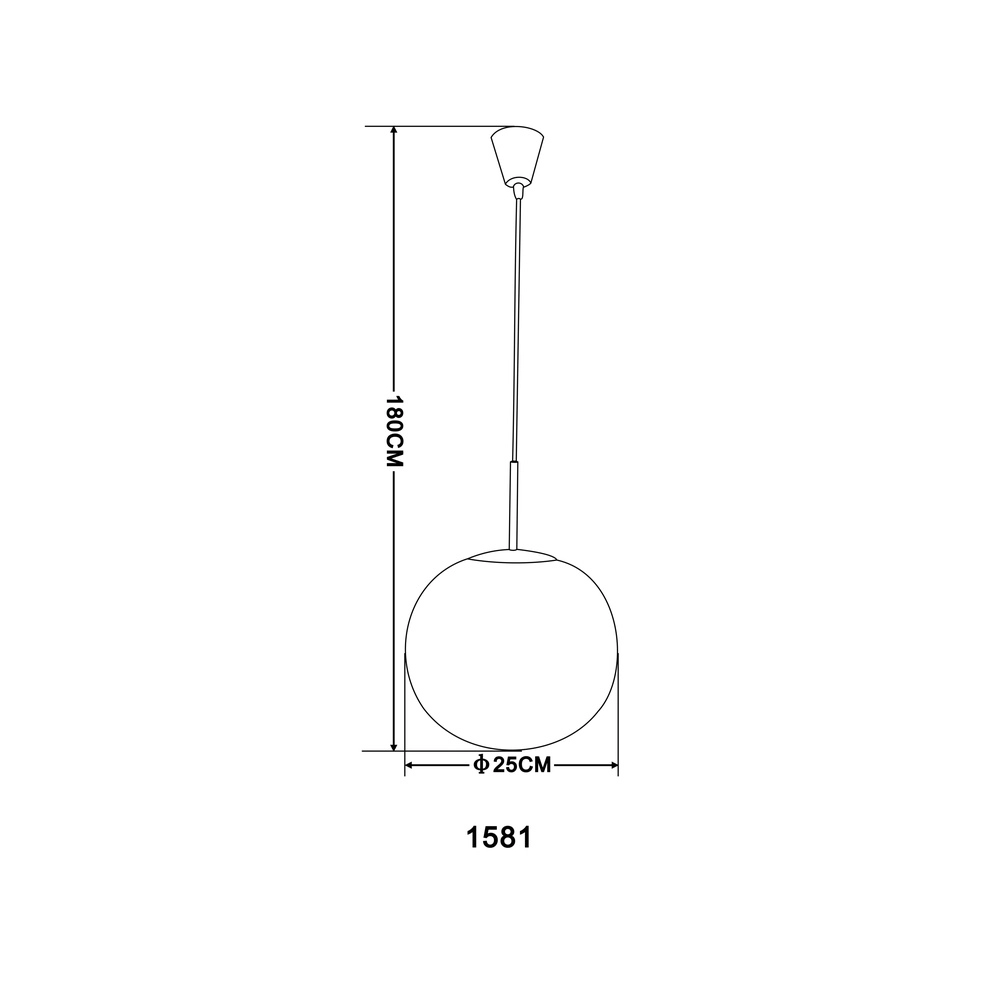 Design pendant lamp Balla nickel with white Ø 25cm Globo 9007371129409