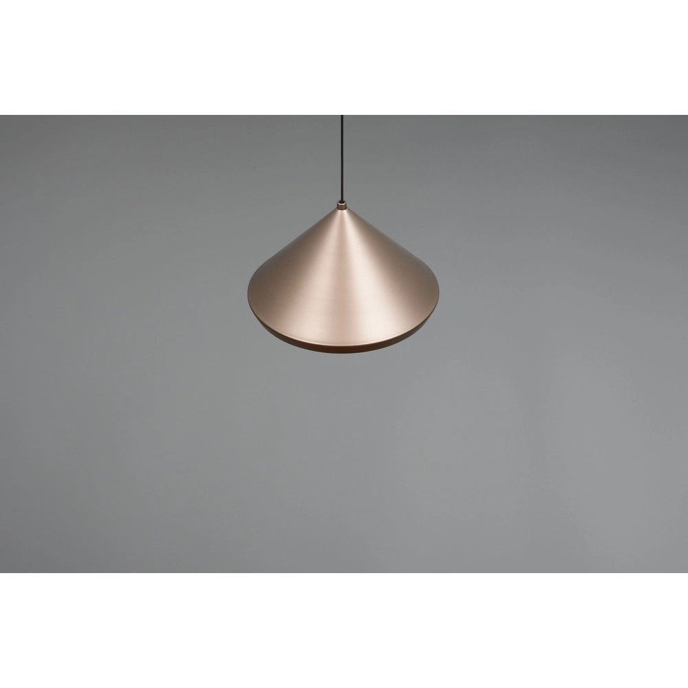 Modern pendant lamp Laguna Ø 18cm coffee brown Trio 4017807671070