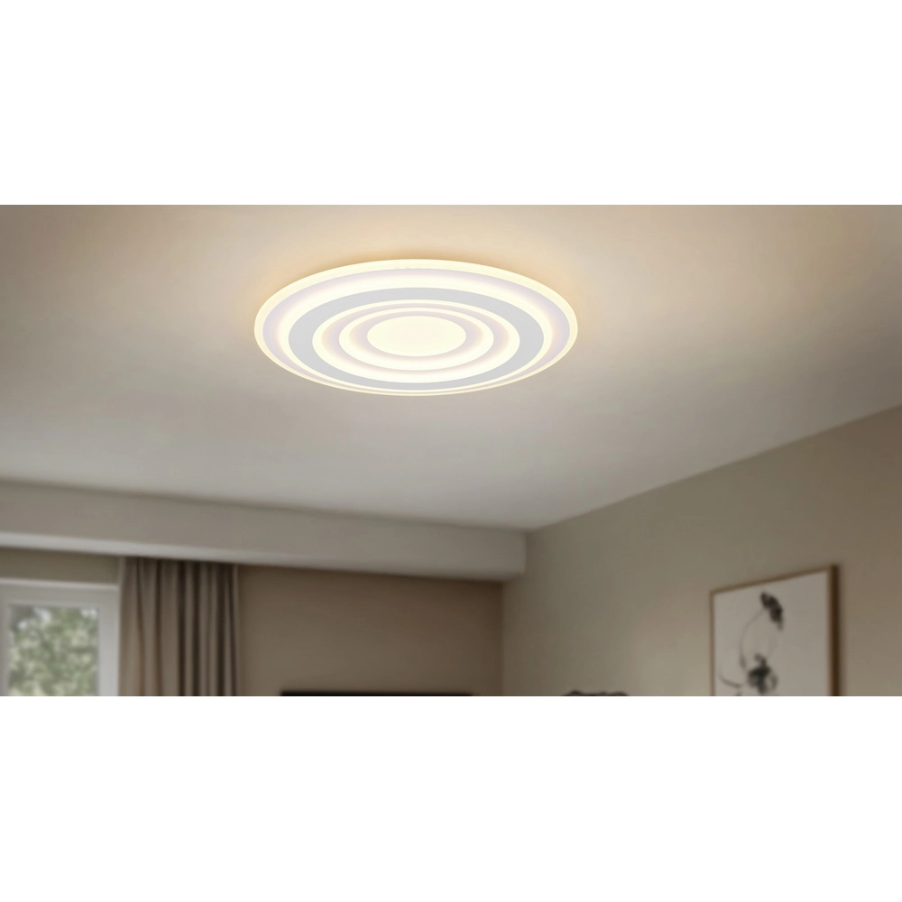 Modern ceiling lamp Costa white Ø 48cm Trio 4017807653557