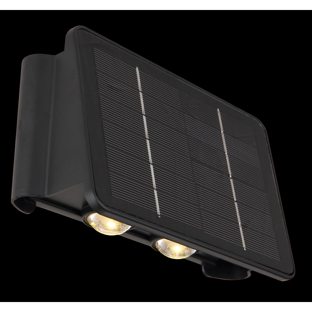 Solar wall lamp Lutron Black Globo 9007371451012