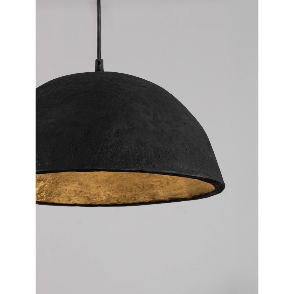 Black pendant lamp Talcum Ø 42cm Lyora 5212017468277