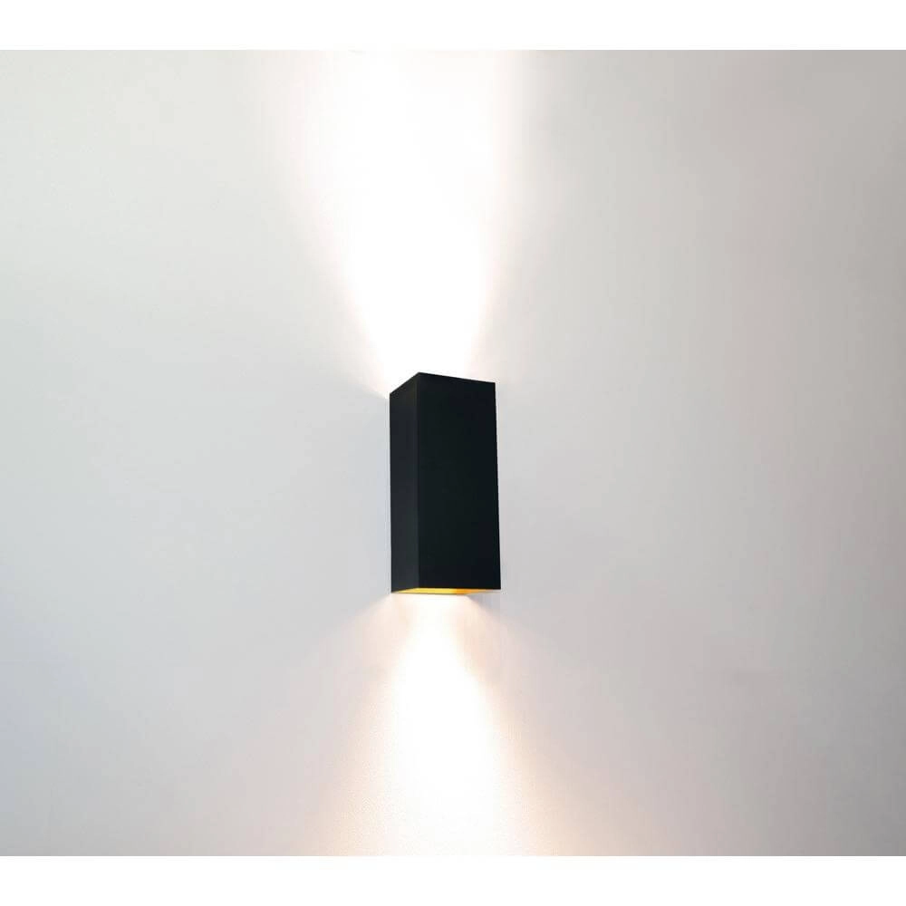 Wall lamp Dante black with gold