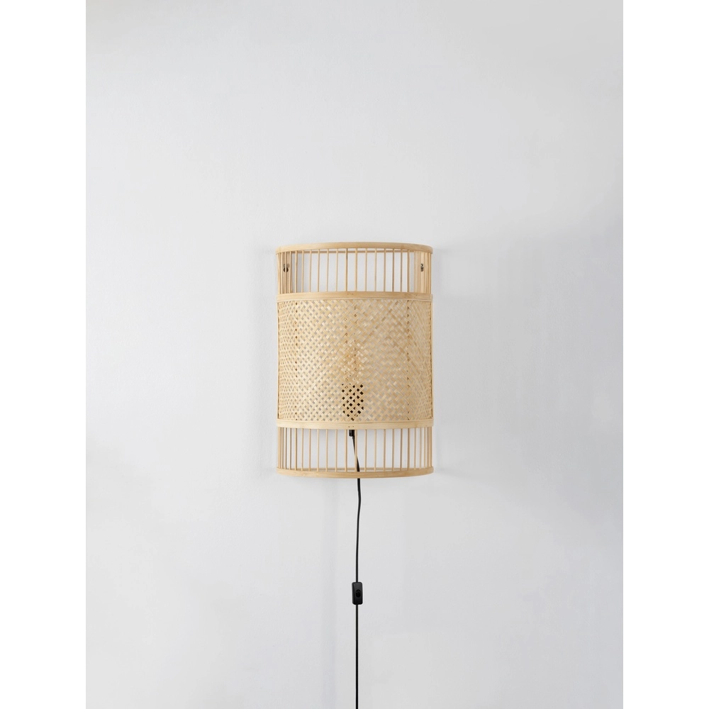 Bamboo wall lamp Pale with cable Lyora 5212017465580