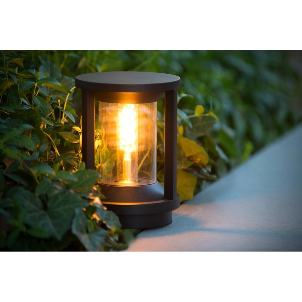 Pedestal lamp 22cm Cadix black IP65 Lucide 5411212151902