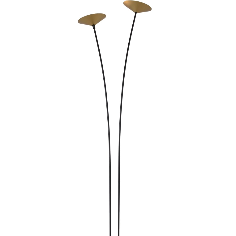 2-light floor lamp Ceppo black with gold Masterlight 8718121348032